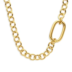 Bibbiena Poppi Acadia 925 sterling zilver gold plated Schakelketting