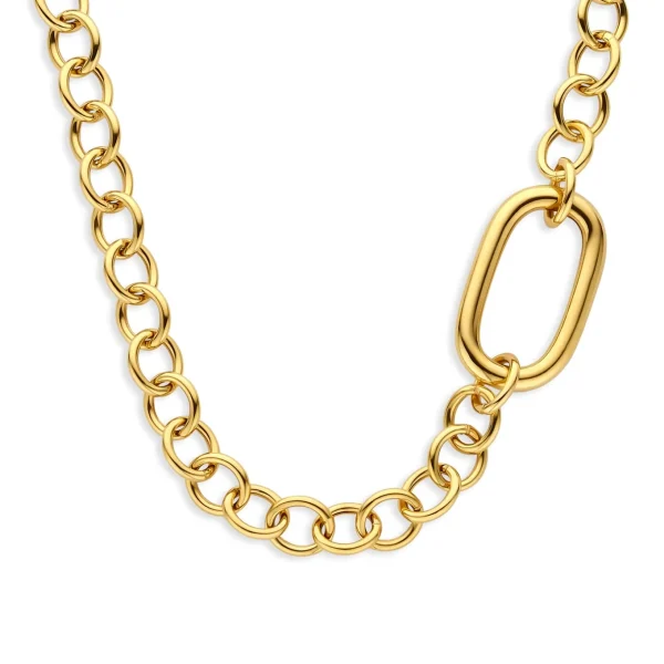 Bibbiena Poppi Acadia 925 sterling zilver gold plated Schakelketting