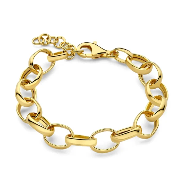 Bibbiena Poppi Acadia 925 sterling zilver gold plated Schakelarmband