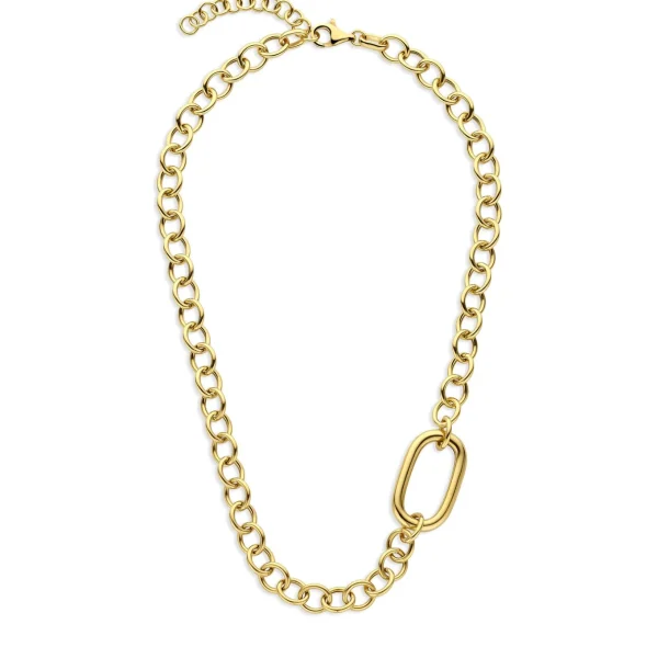 Bibbiena Poppi Acadia 925 sterling zilver gold plated Schakelketting