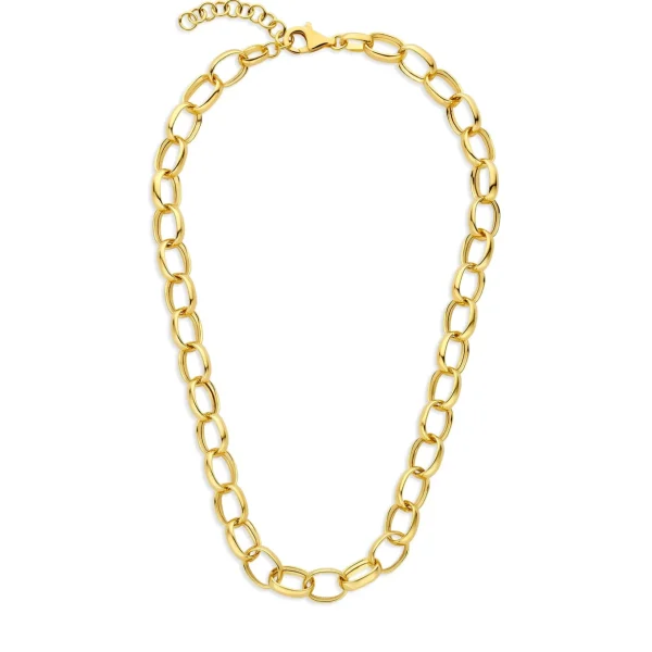 Bibbiena Poppi Acadia 925 sterling zilver gold plated Schakelketting