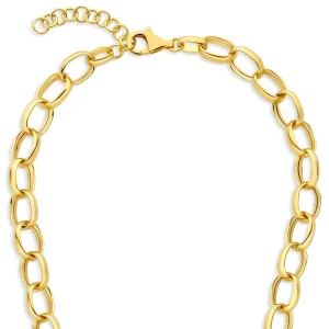 Bibbiena Poppi Acadia 925 sterling zilver gold plated Schakelketting