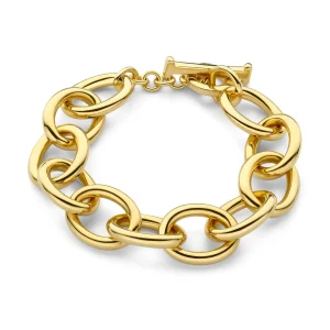 Bibbiena Poppi Adriane 925 sterling zilver gold plated Schakelarmband