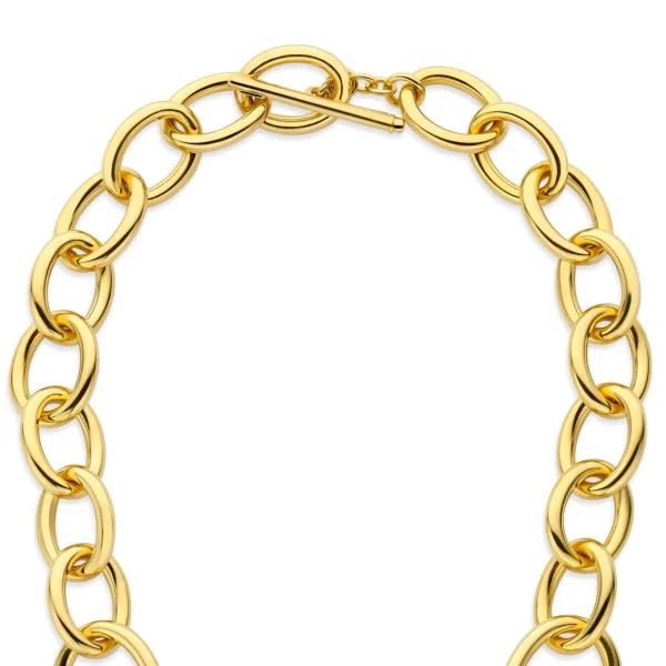 Bibbiena Poppi Adriane 925 sterling zilver gold plated Schakelketting