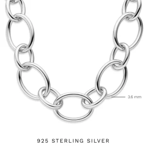 Bibbiena Poppi Adriane te 925 sterling zilver Schakelketting