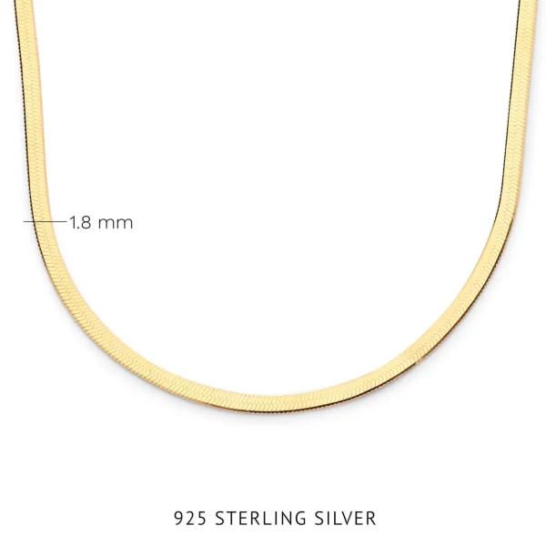 Bibbiena Poppi Alessia 925 sterling zilver gold plated Ketting