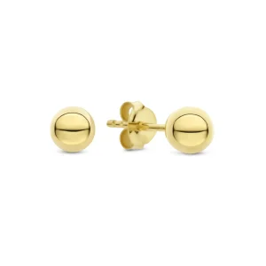 Bibbiena Poppi Casentino 925 sterling zilver gold plated Oorknoppen