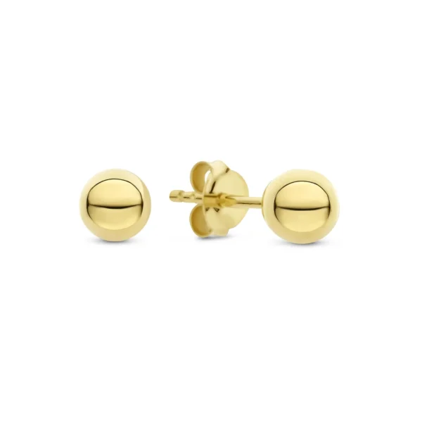 Bibbiena Poppi Casentino 925 sterling zilver gold plated Oorknoppen