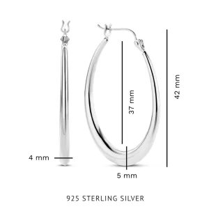 Bibbiena Poppi Casentino 925 sterling zilveren oorringen