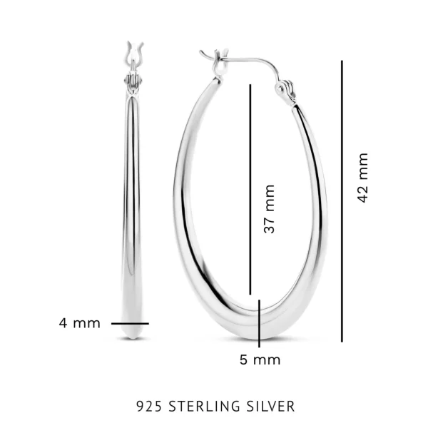 Bibbiena Poppi Casentino 925 sterling zilveren oorringen
