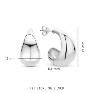 Bibbiena Poppi Casentino 925 sterling zilveren oorringen