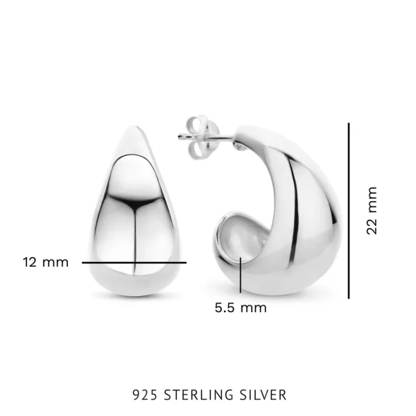 Bibbiena Poppi Casentino 925 sterling zilveren oorringen