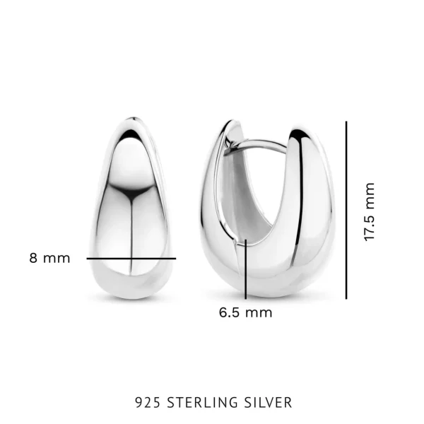 Bibbiena Poppi Casentino 925 sterling zilveren oorringen
