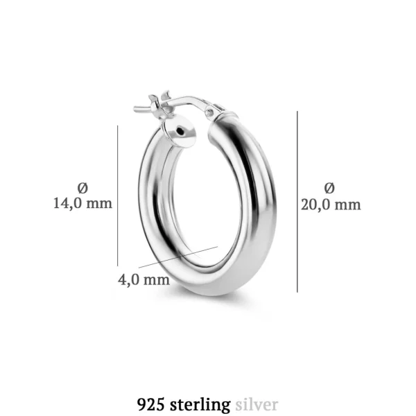 Bibbiena Poppi Casentino 925 sterling zilver Creolen
