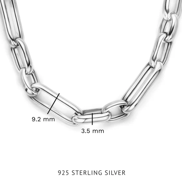 Bibbiena Poppi Casentino 925 sterling zilver Schakelketting