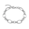 Bibbiena Poppi Clara 925 sterling zilver Schakelarmband  met zirkonia stenen