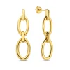 Bibbiena Poppi Clara 925 sterling zilveren gold plated oorhangers