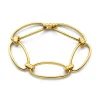 Bibbiena Poppi Clara 925 sterling zilveren gold plated schakel armband