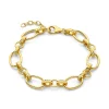 Bibbiena Poppi Clara 925 sterling zilver gold plated Schakelarmband