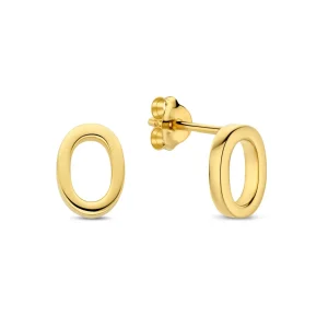 Bibbiena Poppi Clara 925 sterling zilver gold plated Oorknoppen