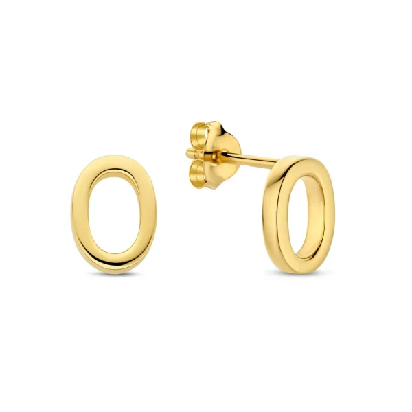 Bibbiena Poppi Clara 925 sterling zilver gold plated Oorknoppen