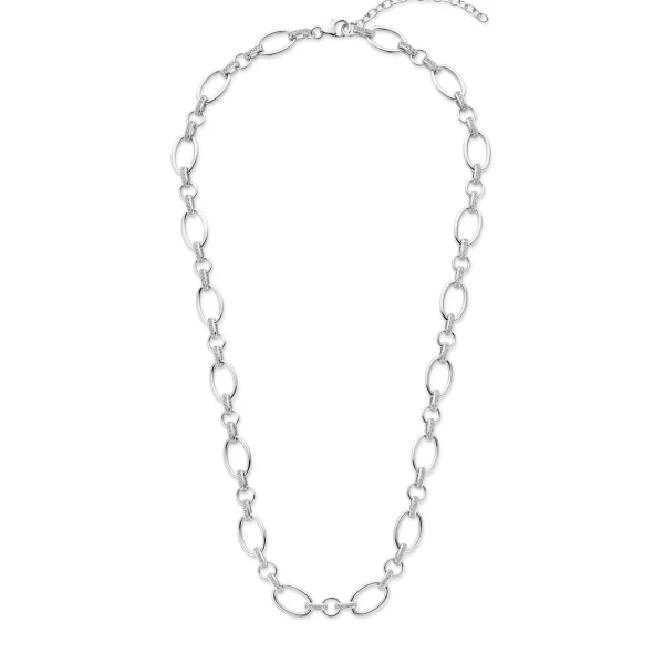Bibbiena Poppi Clara te 925 sterling zilver Schakelketting met zirkonia stenen