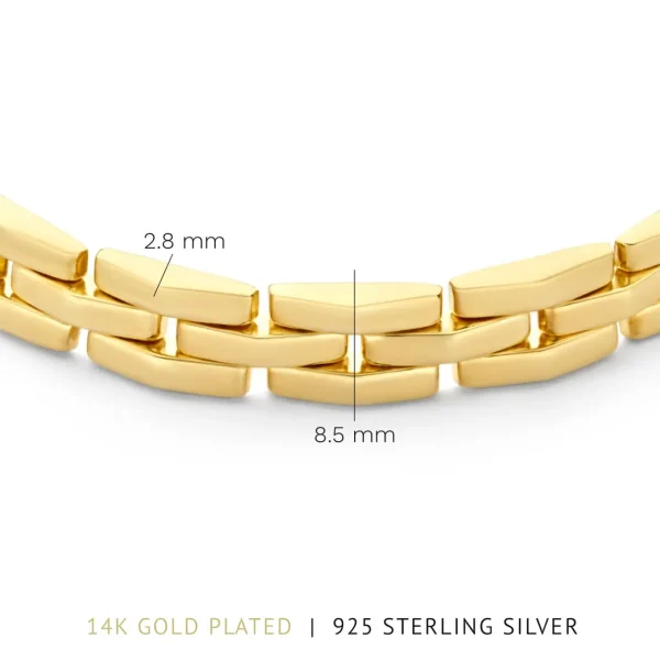 Bibbiena Poppi Del Morbo 925 sterling zilver gold plated armband