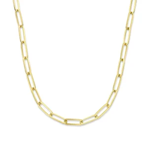 Bibbiena Poppi Felice 925 sterling zilveren gold plated schakel ketting