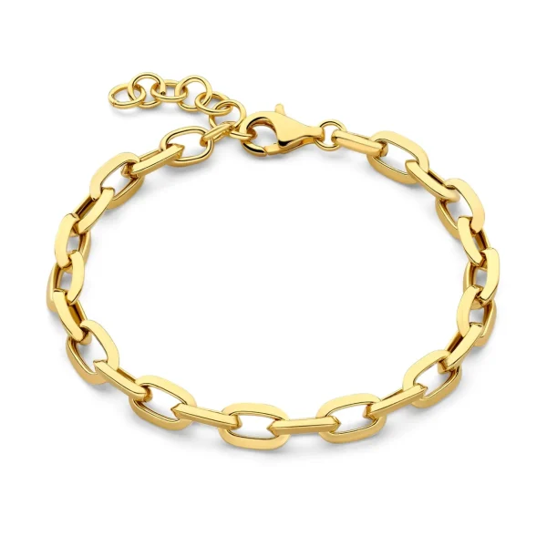 Bibbiena Poppi Lucia 925 sterling zilver gold plated Schakelarmband