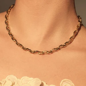 Bibbiena Poppi Lucia 925 sterling zilver gold plated Schakelketting
