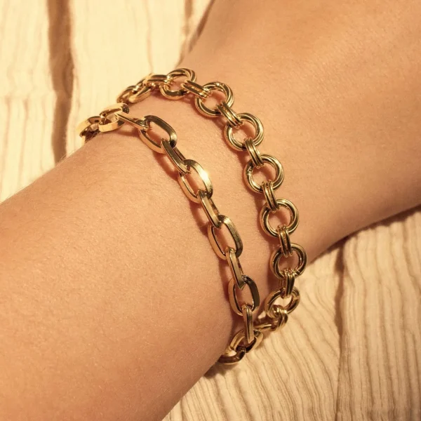 Bibbiena Poppi Lucia 925 sterling zilver gold plated Schakelarmband