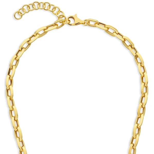 Bibbiena Poppi Lucia 925 sterling zilver gold plated Schakelketting
