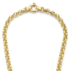 Bibbiena Poppi Lucy 925 sterling zilver gold plated Schakelketting