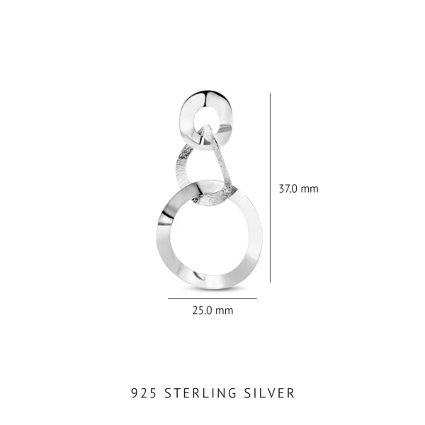 Bibbiena Poppi Madonna 925 sterling zilver Oorhangers