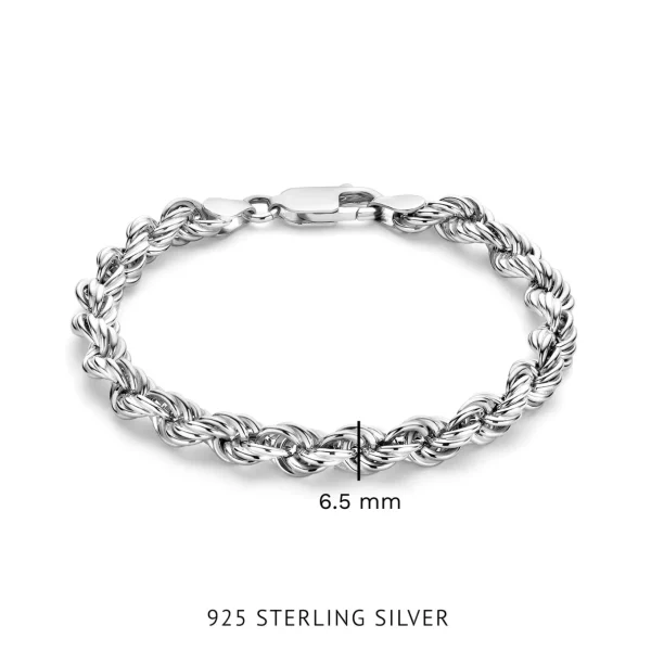 Bibbiena Poppi Viviana 925 sterling zilveren armband met twist