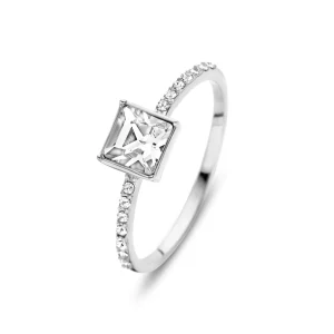 Cento Luci Pia 925 sterling zilveren ring met preciosa kristal
