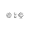 Cento Luci Rosia 925 sterling zilver Oorknoppen met zirkonia steen