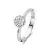 Cento Luci Rosia 925 sterling zilveren ring met zirkonia steen