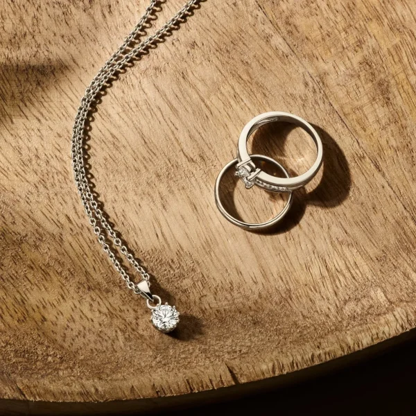 Cento Luci Rosia 925 sterling zilver Ketting met zirkonia steen