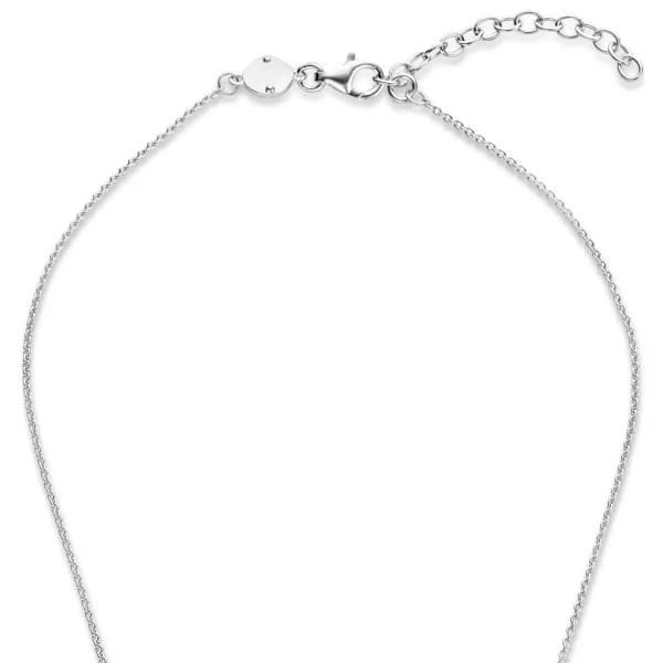 Mia Colore Azure 925 sterling zilver Ketting met blauwe zirkonia steen
