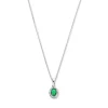 Mia Colore Verdi 925 sterling zilver Ketting met groene zirkonia steen