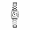 Orologio rechthoekig dameshorloge zilverkleurig