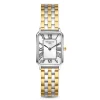 Orologio rechthoekig dameshorloge goudkleurig en zilver