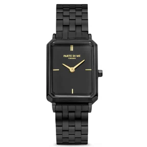 Orologio rechthoekig dameshorloge zwart