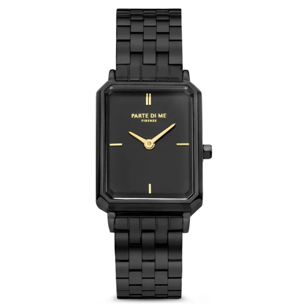Orologio rechthoekig dameshorloge zwart