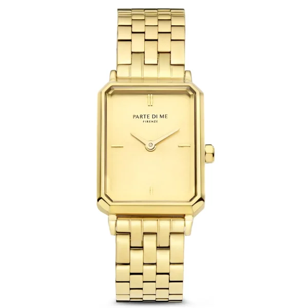 Orologio rechthoekig dameshorloge goudkleurig