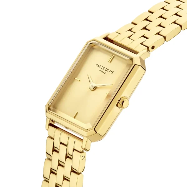 Orologio rechthoekig dameshorloge goudkleurig