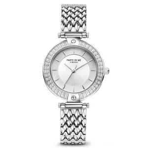 Orologio rond dameshorloge zilverkleurig