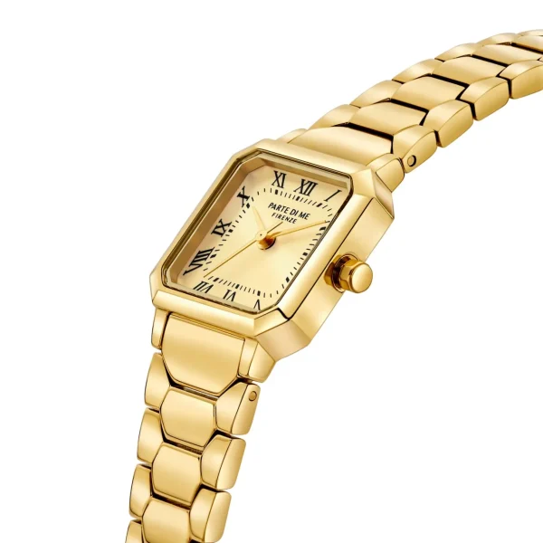 Orologio vierkant dameshorloge goudkleurig