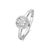 Ponte Vecchio Dalia 925 sterling zilveren ring met zirkonia steen